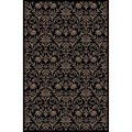 Concord Global 9 ft. 3 in. x 12 ft. 6 in. Jewel Damask - Black 49438